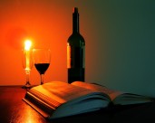 kniha a víno